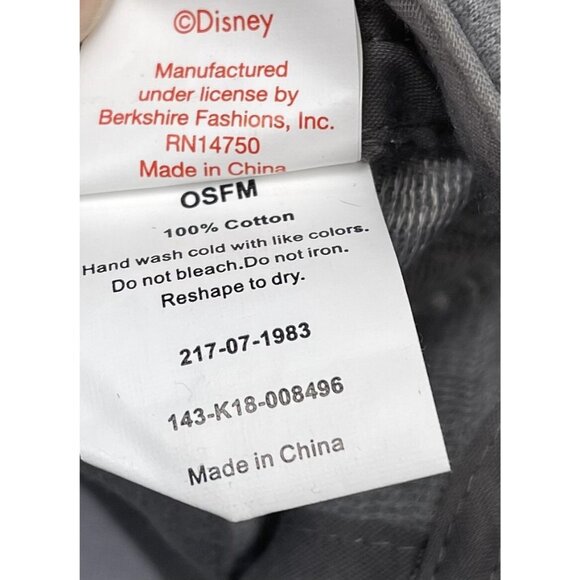 DISNEY JUNIOR OSFA Gray Knit Mickey Mouse All-Over Print Embroidery CAP Hat EUC - Picture 8 of 8